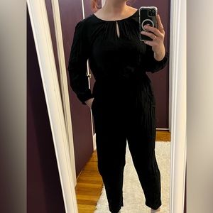 Old Navy Black Long Sleeve Jumpsuit